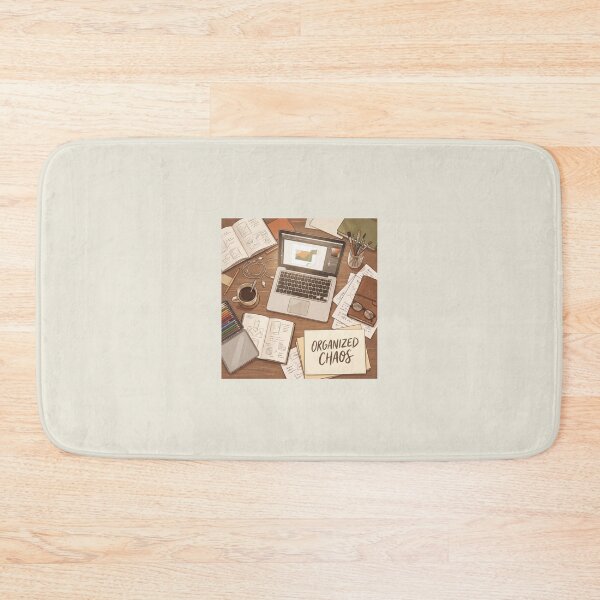 Item preview, Organized Chaos Desk | Creative Workspace Aesthetic | Designer Life Illustration designed and sold by KAYJAY DESIGNS.
