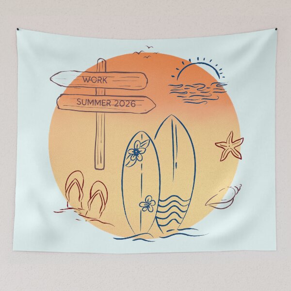 Item preview, Summer 2026 Vacation Surfing Beach designed and sold by trendingatees.