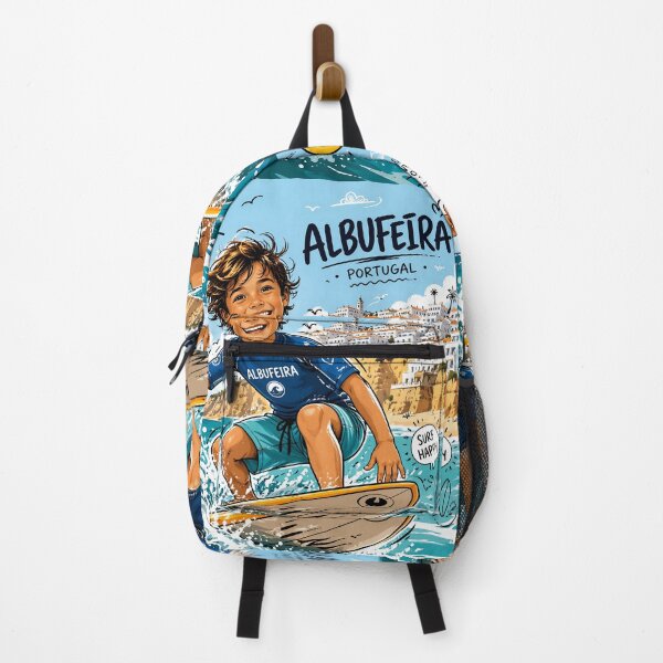 Item preview, Happy Surf Kid Doodle Vector Art – Cute Summer Beach Surfing Child Illustration – Albufeira Portugal Vibes designed and sold by LineLoo.