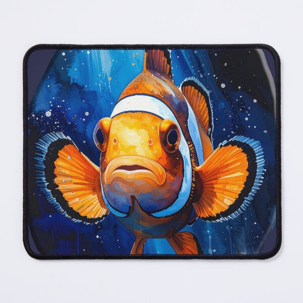 Item preview, Stunning clownfish watercolor painting ocean art designed and sold by icemanphotos.