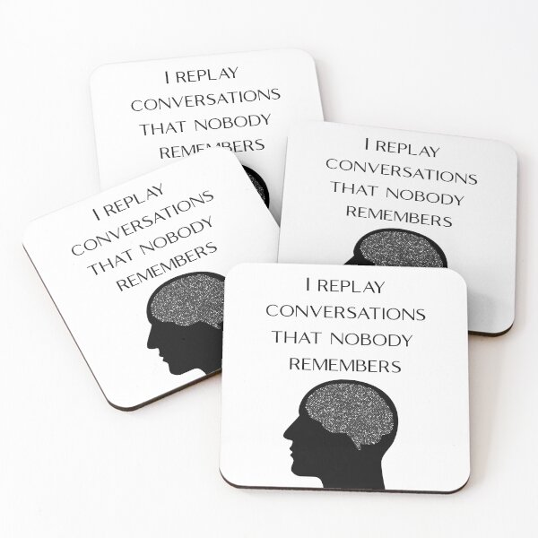 Item preview, Overthinking Anxiety Shirt – I Replay Conversations Nobody Remembers designed and sold by PeterskyDesign.