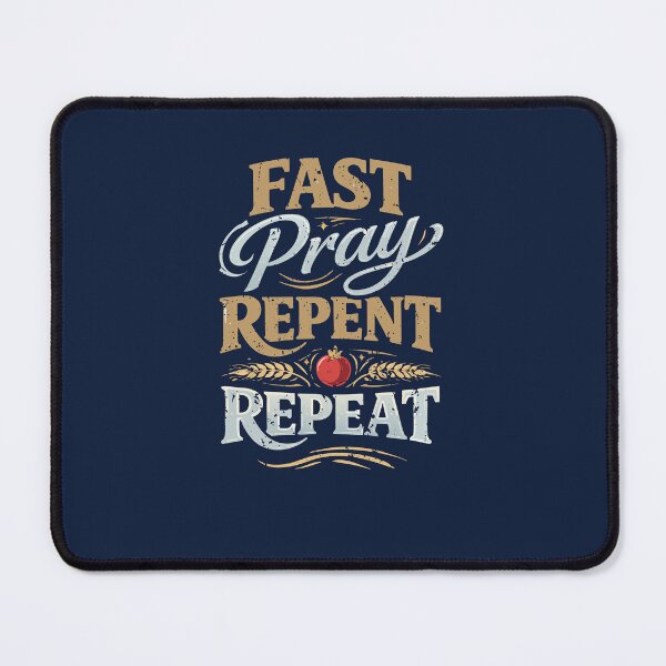 Item preview, Fast Pray Repent Repeat – Yom Kippur designed and sold by Thank-HaShem.