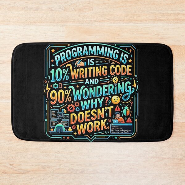 Item preview, Funny Programming Quotes Design designed and sold by devArtsDesigns.