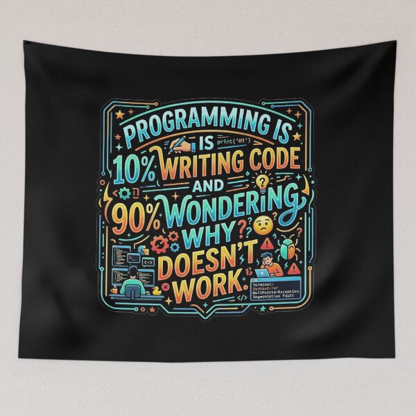 Item preview, Funny Programming Quotes Design designed and sold by devArtsDesigns.