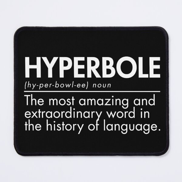 Item preview, Hyperbole Funny Definition English Teacher Writer Grammar Word designed and sold by Dondonmart.
