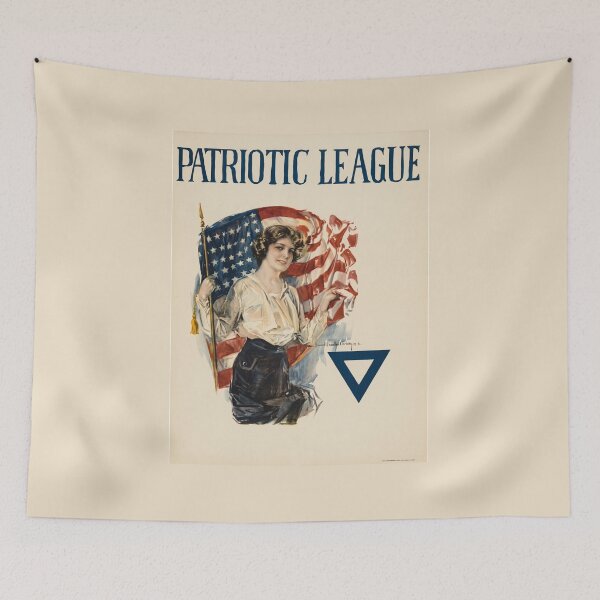 Item preview, Patriotic League Howard Chandler Christy WWI Poster 1918 designed and sold by Vintage Poster 1914-1945 Archive.