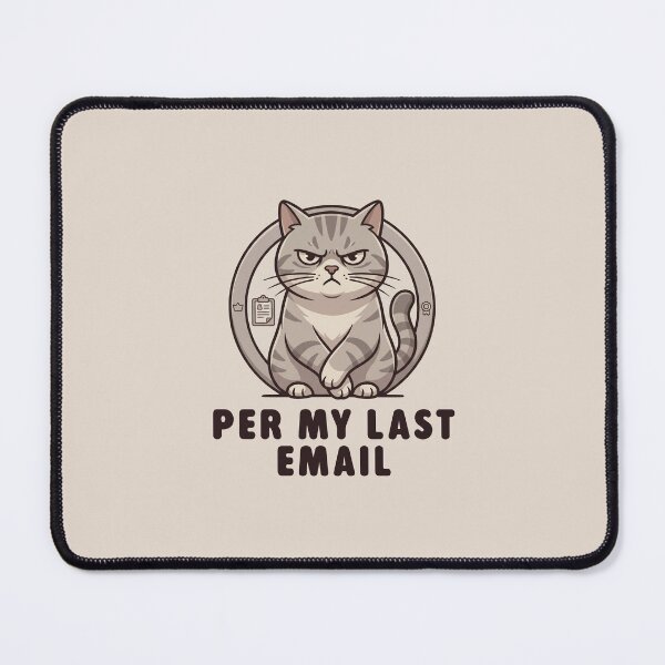 Item preview, HR Manager Energy Cat | Funny Office Cat | Corporate Humor Design designed and sold by KAYJAY DESIGNS.