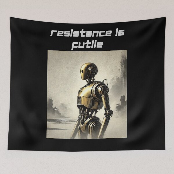 Item preview, Powered by AI Robot Design Futuristic Artificial Intelligence Tech Aesthetic Machine Learning Cyberpunk Graphic designed and sold by TEEJAMBOREE.