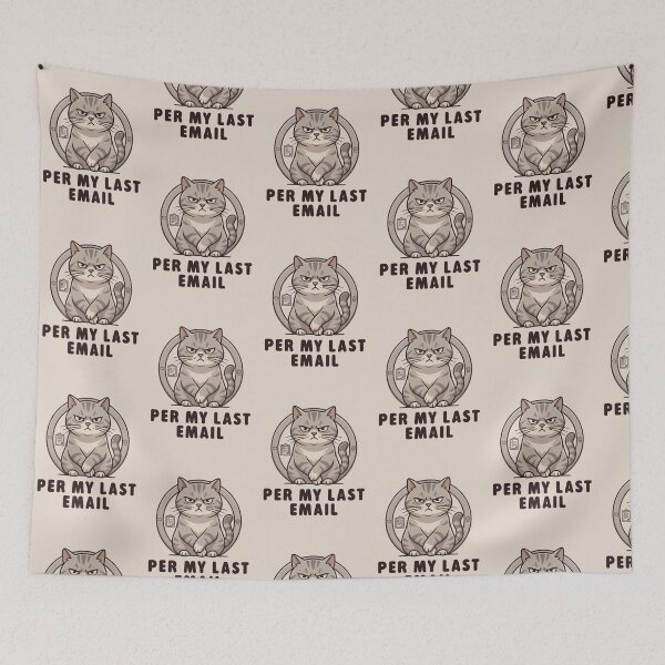 Item preview, HR Manager Energy Cat | Funny Office Cat | Corporate Humor Design designed and sold by KAYJAY DESIGNS.