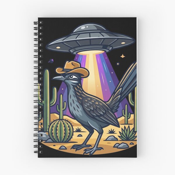 Item preview, UFO Abducting a Cowboy Roadrunner T Shirt designed and sold by STTrillionTEES.