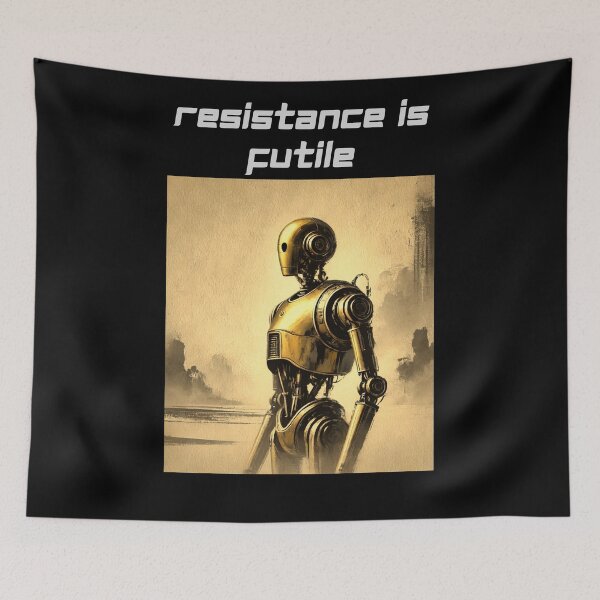 Item preview, Powered by AI Robot Design Futuristic Artificial Intelligence Tech Aesthetic Machine Learning Cyberpunk Graphic designed and sold by TEEJAMBOREE.