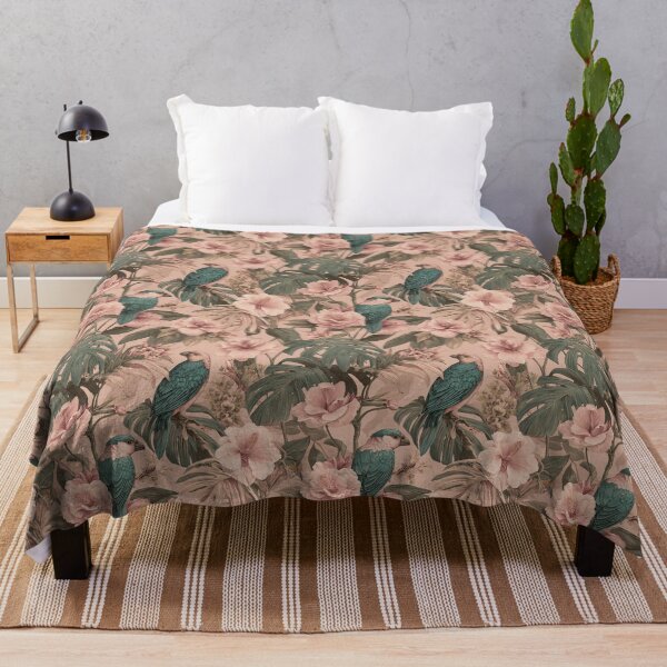 Item preview, Chic Tropical Flower Print - Botanical Garden Pattern - Gifts For Boyfriend designed and sold by RoyalStarsPatts.