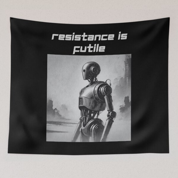 Item preview, Powered by AI Robot Design Futuristic Artificial Intelligence Tech Aesthetic Machine Learning Cyberpunk Graphic designed and sold by TEEJAMBOREE.