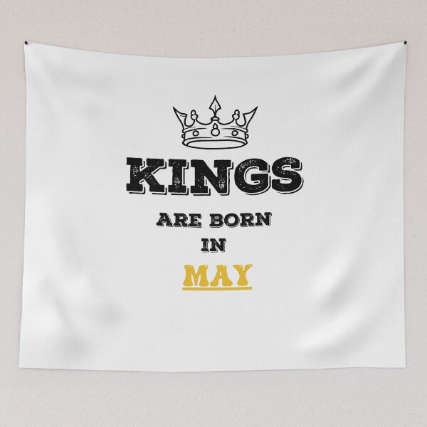 Item preview, Kings Are Born In May Birthday Gift for Him designed and sold by CyfroweMysli.