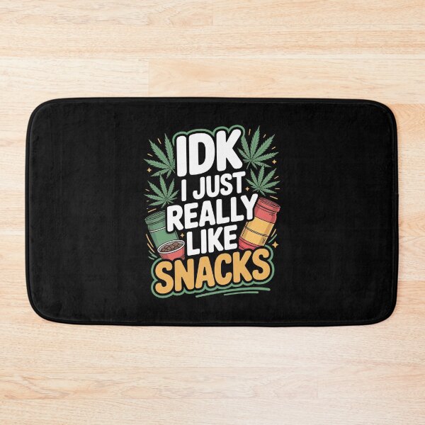 Item preview, I Just Really Like Snacks Funny Weed Munchies Joke designed and sold by Say It With Ink.