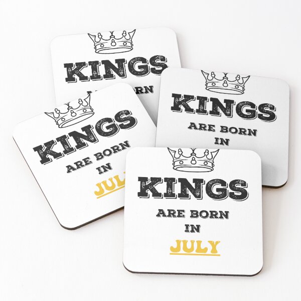 Item preview, Kings Are Born In July Birthday Gift for Him designed and sold by CyfroweMysli.