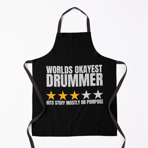 Item preview, Worlds Okayest Drummer Hits Stuff Mostly On Purpose Men designed and sold by Dondonmart.
