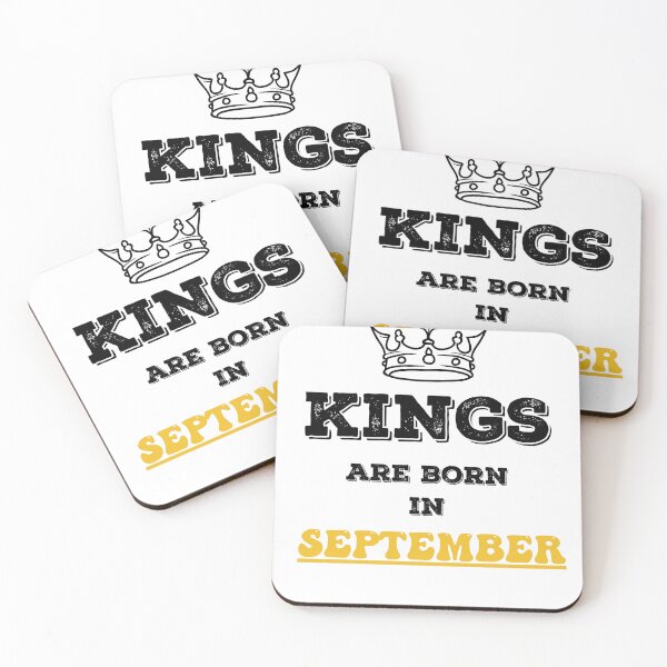 Item preview, Kings Are Born In September Birthday Gift for Him designed and sold by CyfroweMysli.