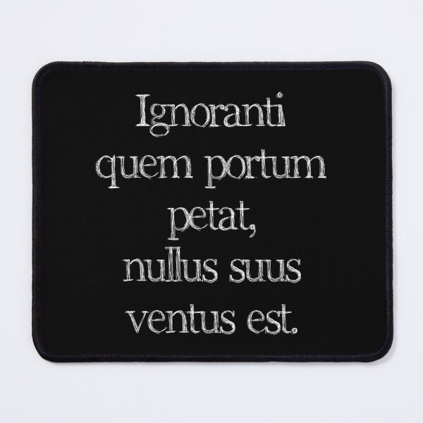 Item preview, Seneca Quote, Stoicism: "No Wind is Favorable" designed and sold by Happy Puppy Print On Demand.