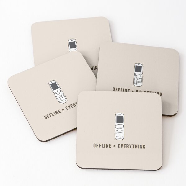 Item preview, OFFLINE > EVERYTHING | Digital Detox Aesthetic | Minimal Tech Humor Design designed and sold by KAYJAY DESIGNS.