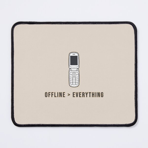 Item preview, OFFLINE > EVERYTHING | Digital Detox Aesthetic | Minimal Tech Humor Design designed and sold by KAYJAY DESIGNS.