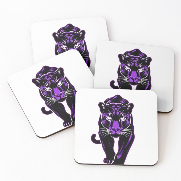 Item preview, Neon Purple Panther Retro Art Print designed and sold by Sky-bully.