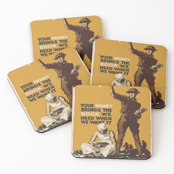 Item preview, Hey Fellows American Library Association WWI Poster 1918 designed and sold by Vintage Poster 1914-1945 Archive.