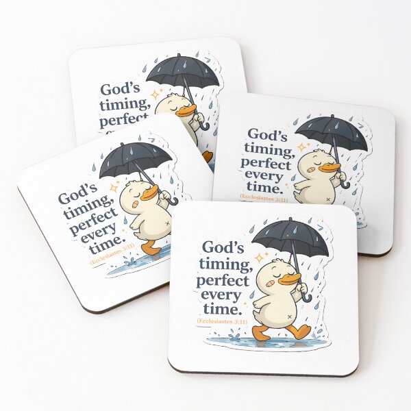 Item preview, Gods Timing Perfect Christian Sticker designed and sold by Faithlines.