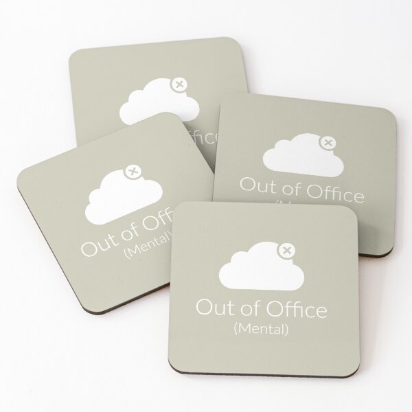Item preview, Out of Office Mental Mental Health Minimalist Icon designed and sold by SplashTastic.