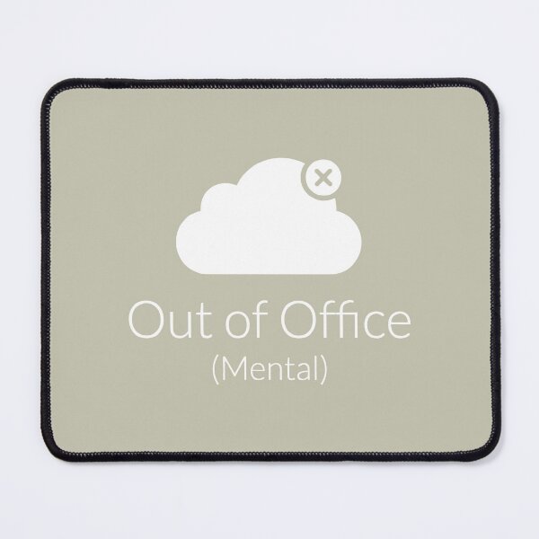 Item preview, Out of Office Mental Mental Health Minimalist Icon designed and sold by SplashTastic.