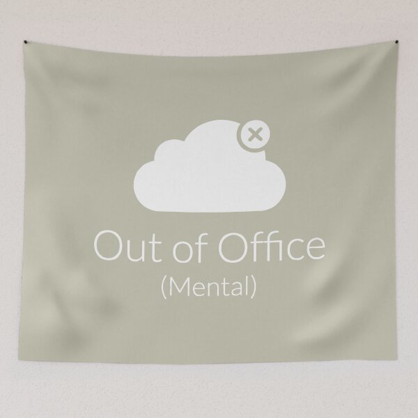 Item preview, Out of Office Mental Mental Health Minimalist Icon designed and sold by SplashTastic.