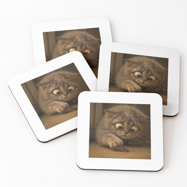Item preview, Brave Kitten Touching Ant designed and sold by LovelyCatGalaxy.