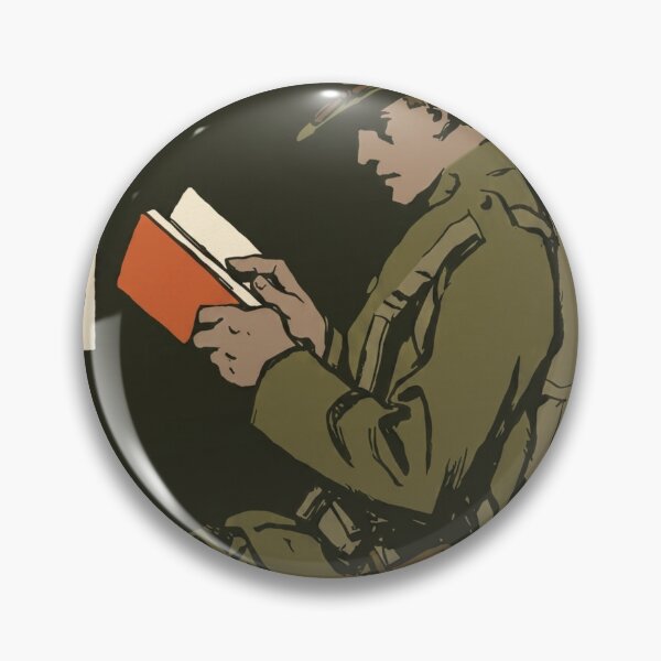 Item preview, The Camp Library Is Yours Read To Win The War WWI Poster 1918 designed and sold by Vintage Poster 1914-1945 Archive.