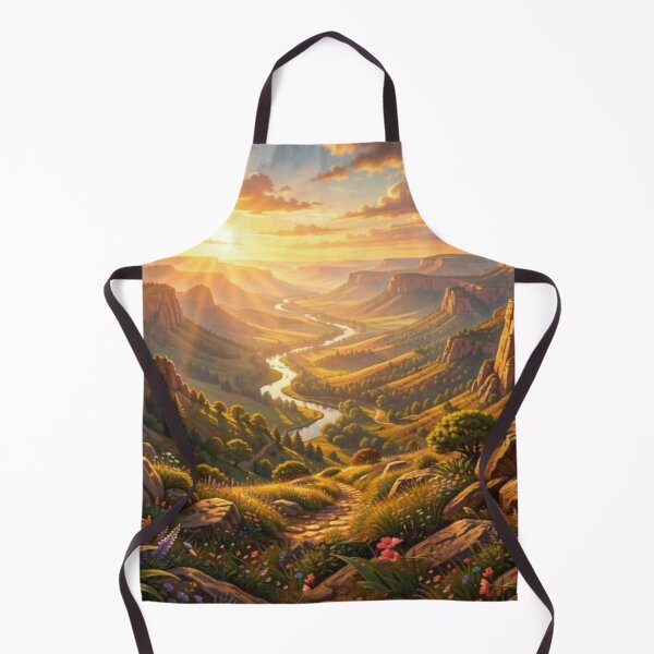 Item preview, Golden Canyon sunrise landscape inspired by the style of Jane Davie designed and sold by FotoworldEdel.