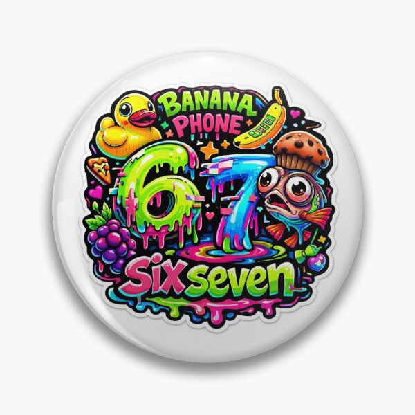 Artikelvorschau, Six Seven Banana Phone – Viral Meme Drippy Kawaii Sticker entworfen und verkauft von TurtleStorePT.