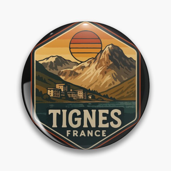 Item preview, Tignes France Retro Vintage designed and sold by TomFrontierArt.