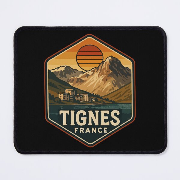 Item preview, Tignes France Retro Vintage designed and sold by TomFrontierArt.