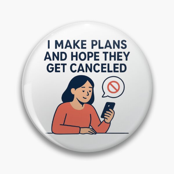 Item preview, Introvert Humor Shirt – I Make Plans and Hope They Get Canceled designed and sold by PeterskyDesign.