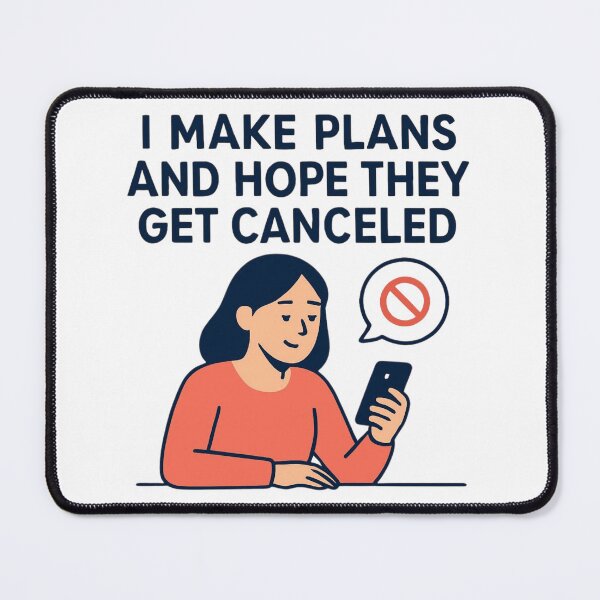 Item preview, Introvert Humor Shirt – I Make Plans and Hope They Get Canceled designed and sold by PeterskyDesign.