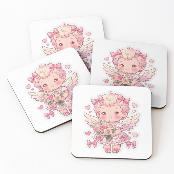 Item preview, Coquette Vintage Cherub Rose Sticker | Aesthetic Angel Soft Pink designed and sold by ShowOwnCreate.
