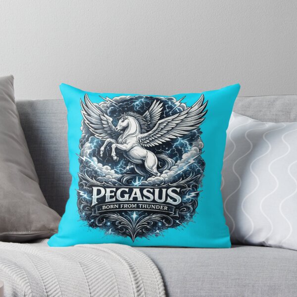 Item preview, Pegasus Born From Thunder Vintage Mythology Winged Horse designed and sold by CatLovers Studio.