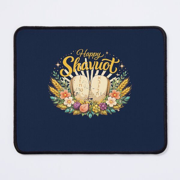 Item preview, Happy Shavuot – Floral Torah Tablets designed and sold by Thank-HaShem.