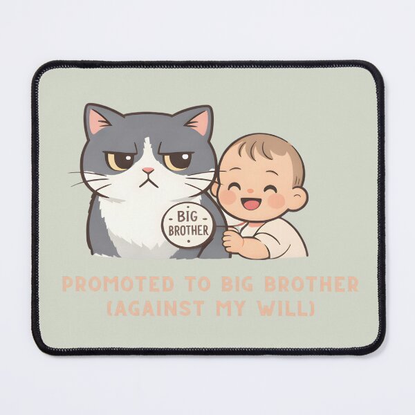 Item preview, Promoted to Big Brother Cat Shirt, Funny Cat & Baby Tee, New Baby Announcement Gift, Pet Parent Humor, British Shorthair Design designed and sold by Mojibebe.