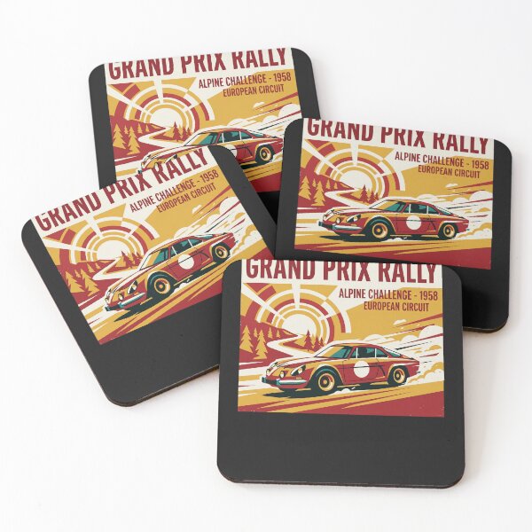 Item preview, Vintage Grand Prix Rally Poster Classic Motorsport Racing T-Shirt designed and sold by Egyptian king ⭐⭐⭐⭐⭐.