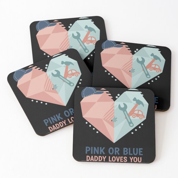 Item preview, Gender Reveal Pink Or Blue Daddy Loves You Baby designed and sold by LuminOrb.