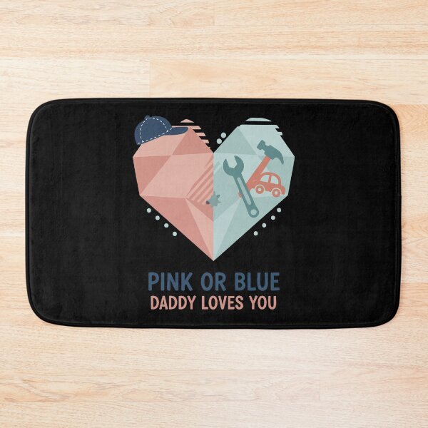 Item preview, Gender Reveal Pink Or Blue Daddy Loves You Baby designed and sold by LuminOrb.