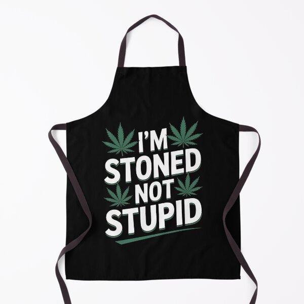 Item preview, I’m Stoned Not Stupid Funny Weed Quote 420 Humor designed and sold by Say It With Ink.