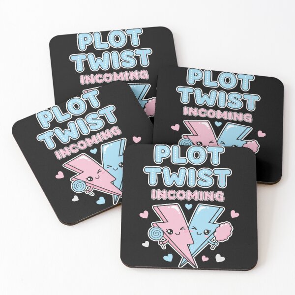 Item preview, Gender Reveal Plot Twist Incoming Baby Shower designed and sold by LuminOrb.