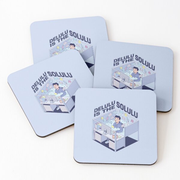 Item preview, Delulu is the Solulu | Corporate Burnout Meme | Office Humor Design designed and sold by KAYJAY DESIGNS.