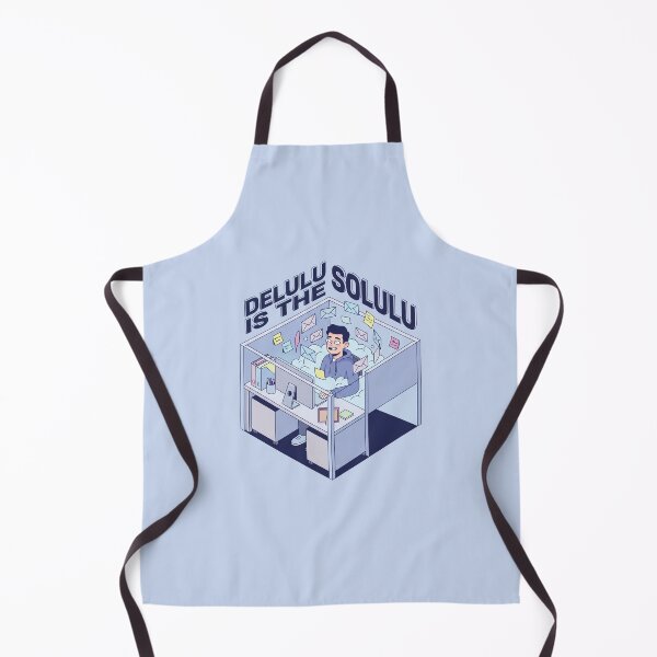 Item preview, Delulu is the Solulu | Corporate Burnout Meme | Office Humor Design designed and sold by KAYJAY DESIGNS.